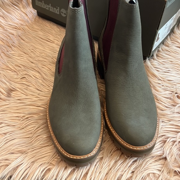 timberland booties COURMAYEUR VALLEY CHELSEA BOOTS green new - Picture 5 of 15